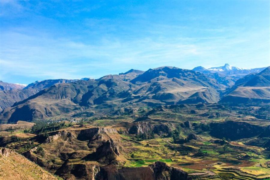 Paisaje del valle del Colca en Arequipa